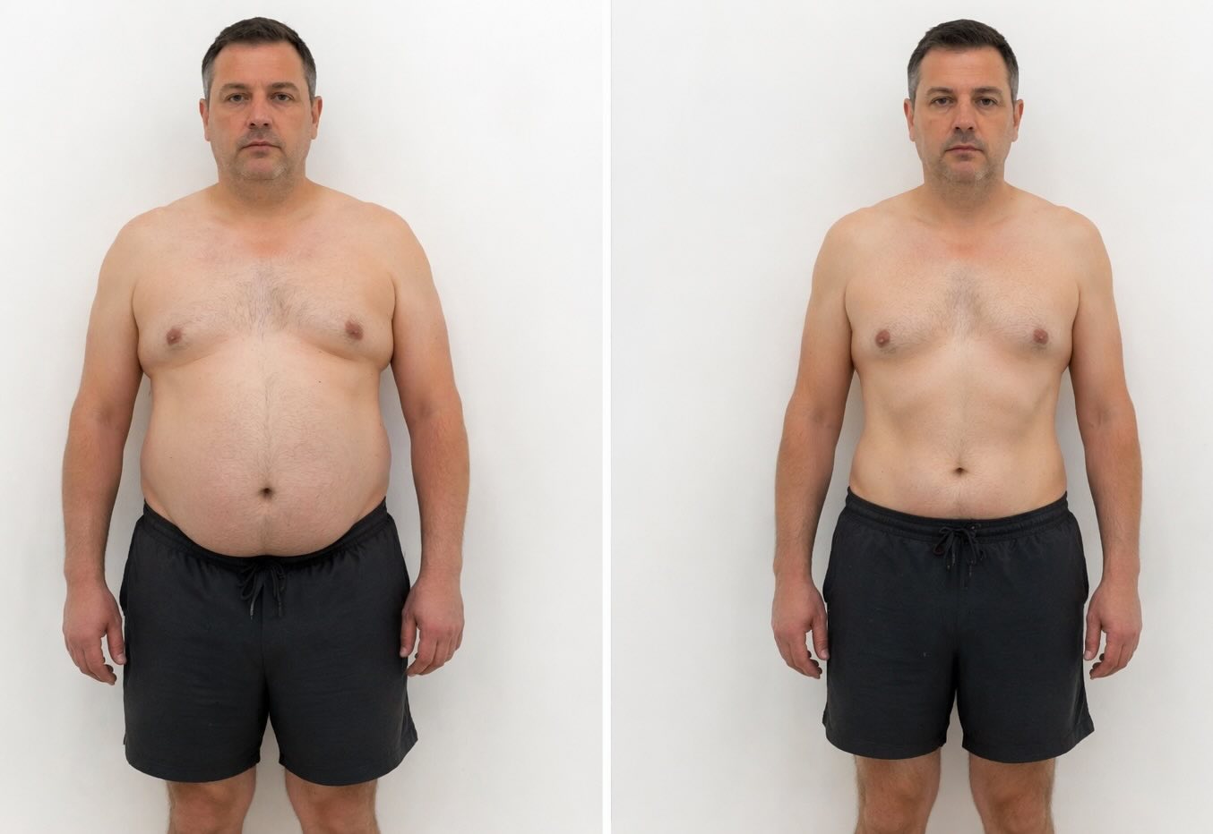 Liposuccion abdomen avant/après